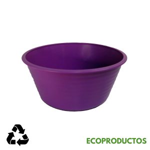 Vaso de silicona morado para moldes de repostería y cocina ecológica.