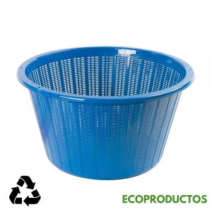 Cesta plástica de molderama, resistente y duradera para diferentes usos.