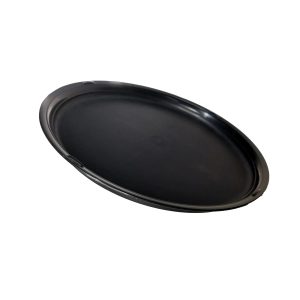 Sartén ovalada de moldes de silicona negro para repostería y cocina artesanal.