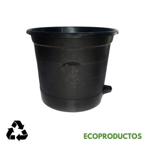 Molderama, maceta de plástico ecológica y reutilizable para jardinería sostenible.