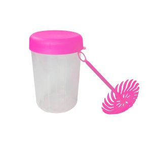 Recipiente de Molderama con tapa y espiral para hacer pasta de azúcar, decoración para repostería y pasteles.
